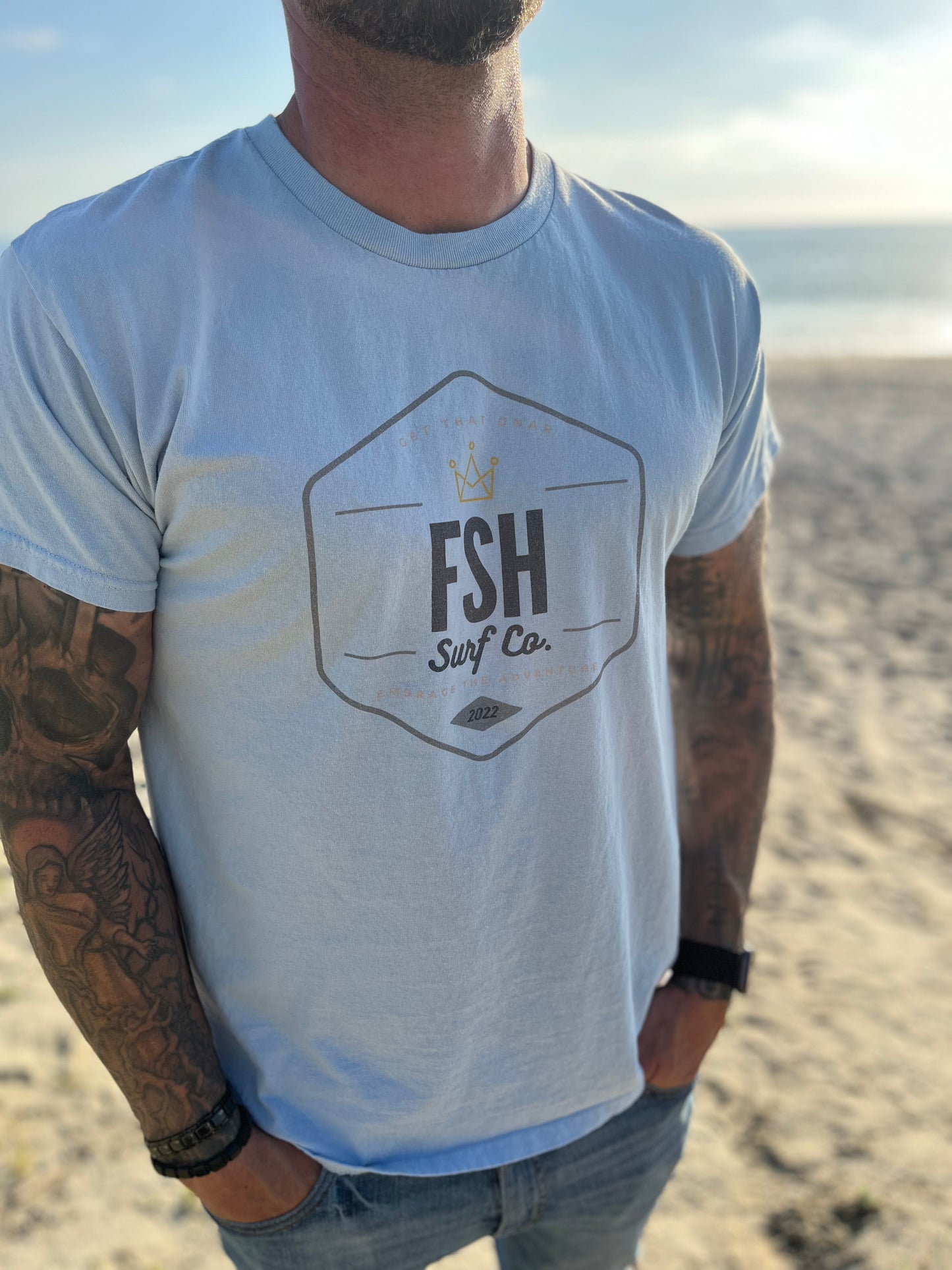 KING FSH TRIBLEND TEE